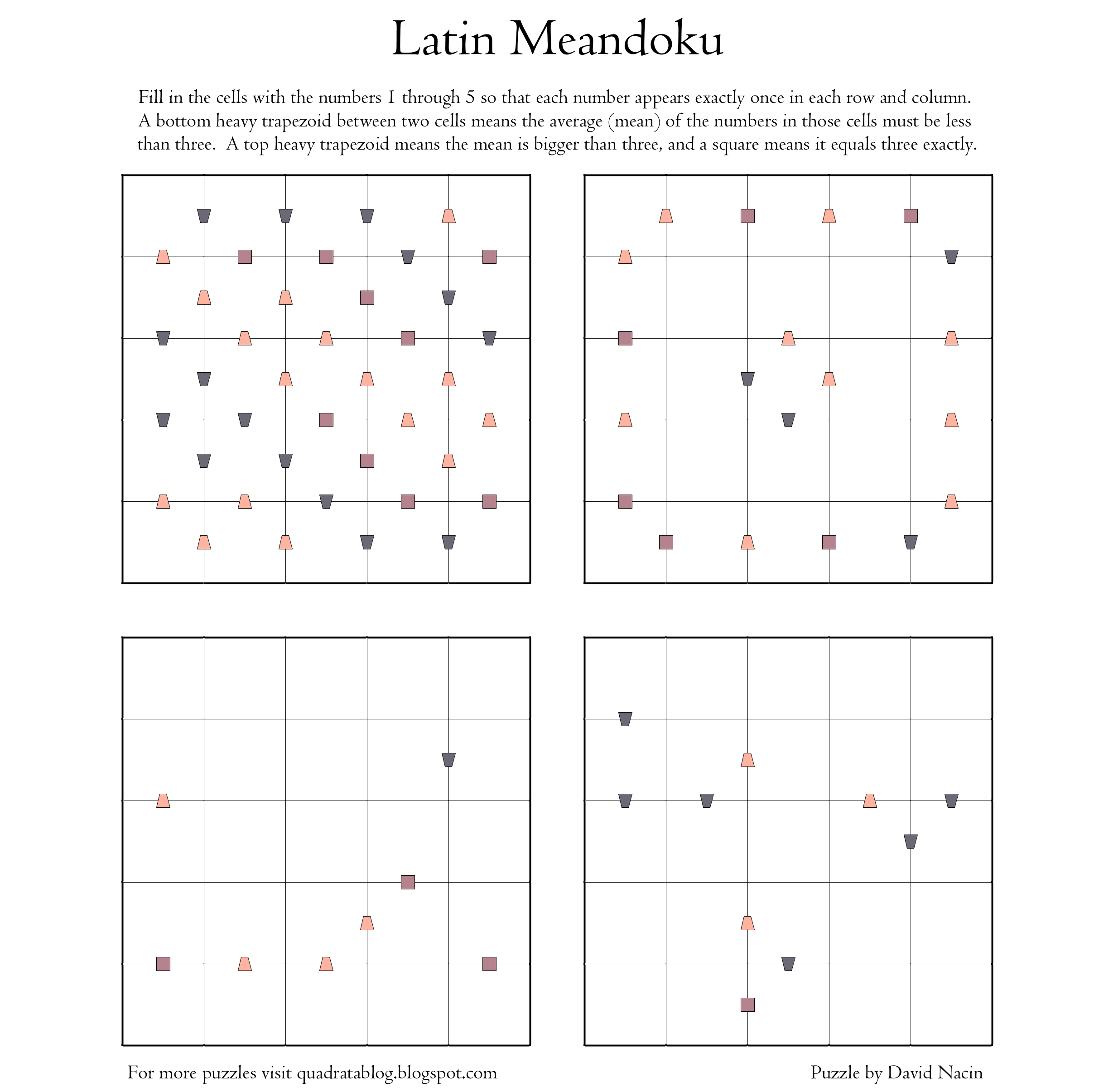 Four Square Puzzle